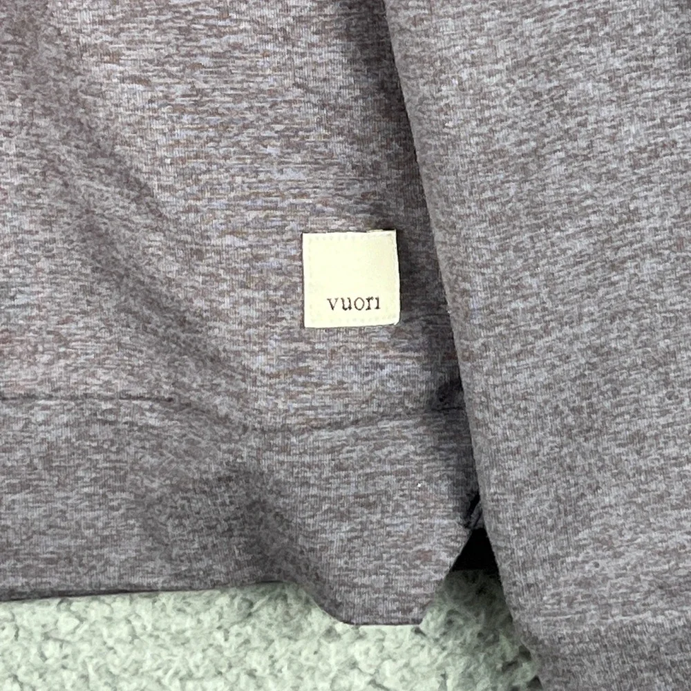 Vuori Halo Performance Hoodie Womens Large Heather Purple Pullover - Picture 5 of 13